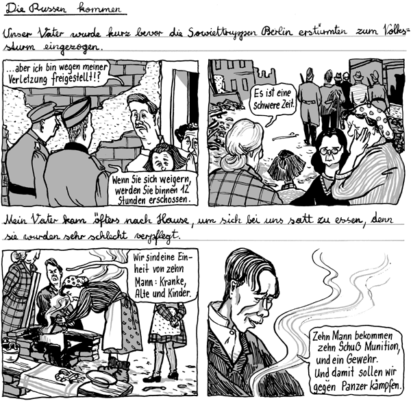 Comic-Zeichnung "Die Russen kommen"